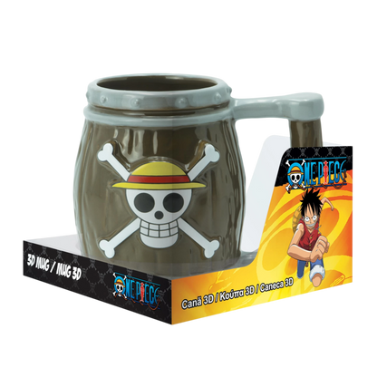 ONE PIECE - Mug 3D - Tonneau x2 - vue 3