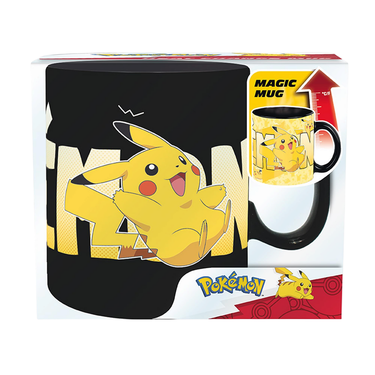 POKEMON - Mug - 460 ml - Pikachu Noir Iconique - carton x2 - vue 3