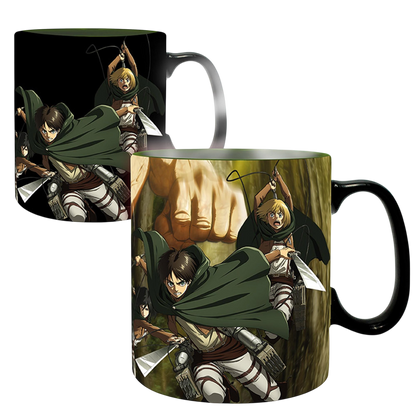 ATTACK ON TITAN - Mug Heat Change - 460 ml-TitanS3- carton x2 V2 - vue 3