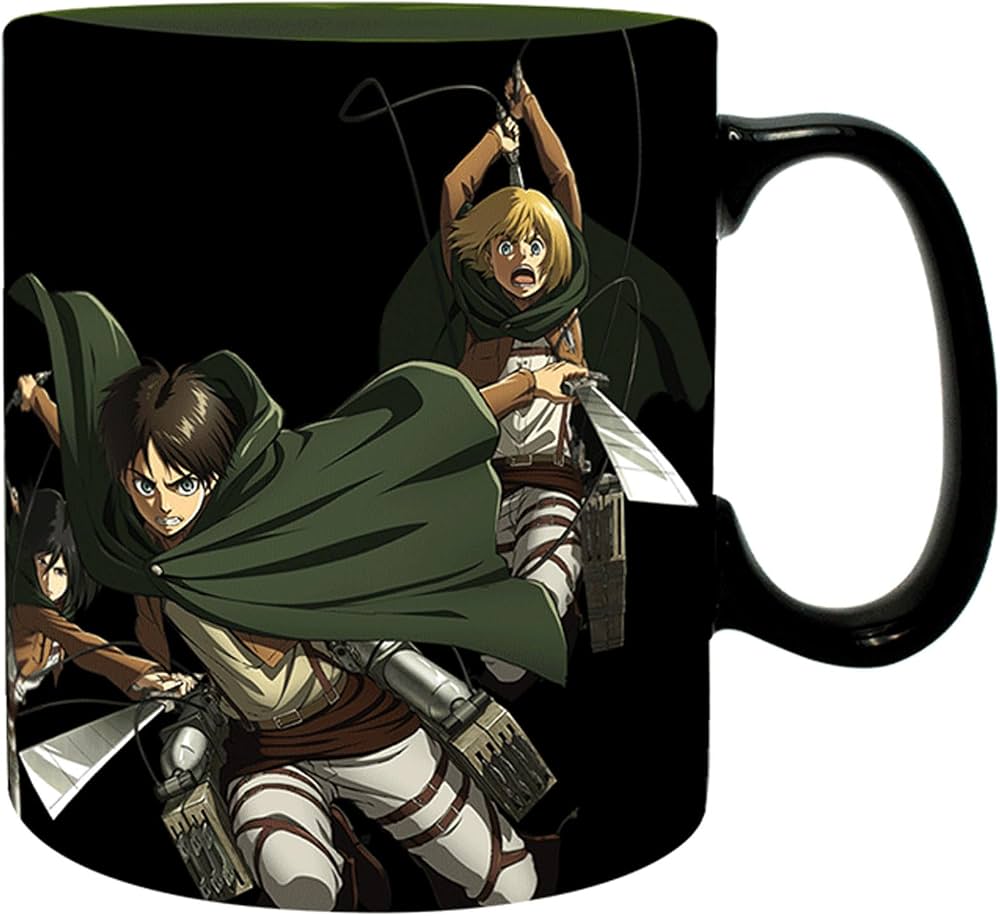 ATTACK ON TITAN - Mug Heat Change - 460 ml-TitanS3- carton x2 V2 - vue 2