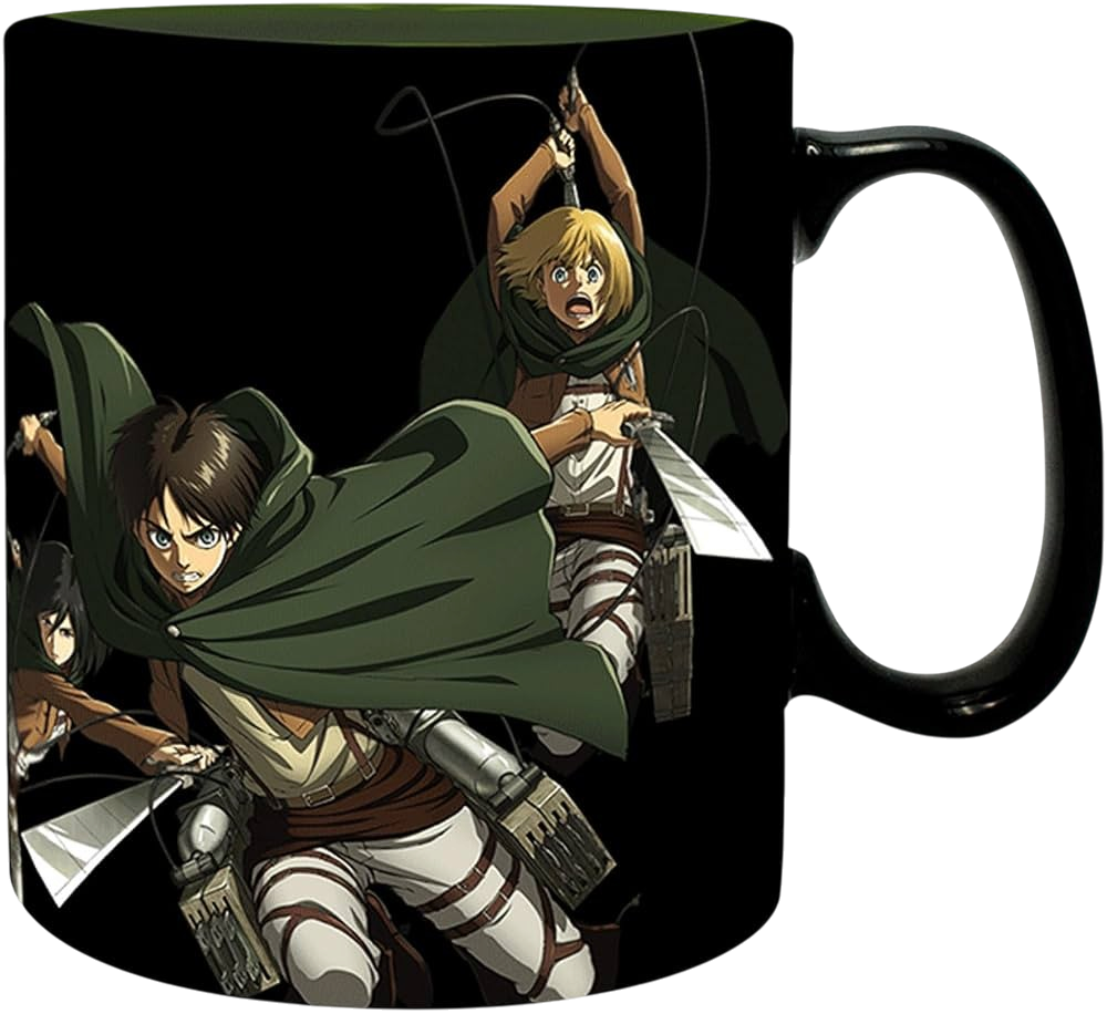 ATTACK ON TITAN - Mug Heat Change - 460 ml-TitanS3- carton x2 V2 - vue 2