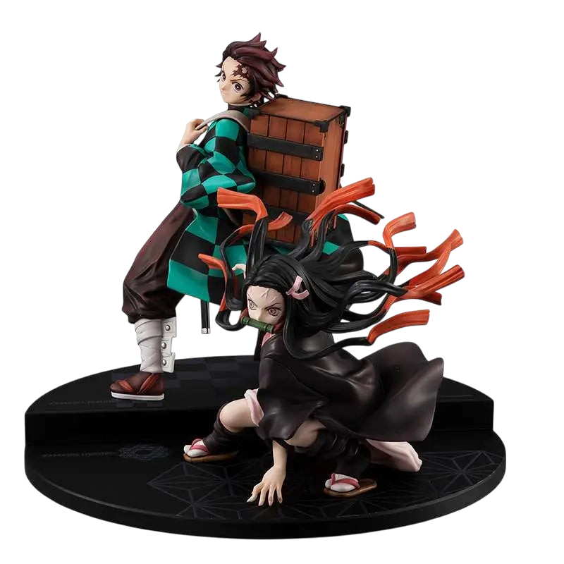 DEMON SLAYER BROTHER AND SISTER GEM STATUE - Vue 2