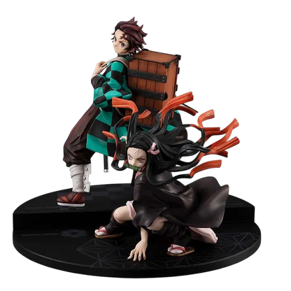 DEMON SLAYER BROTHER AND SISTER GEM STATUE - Vue 2