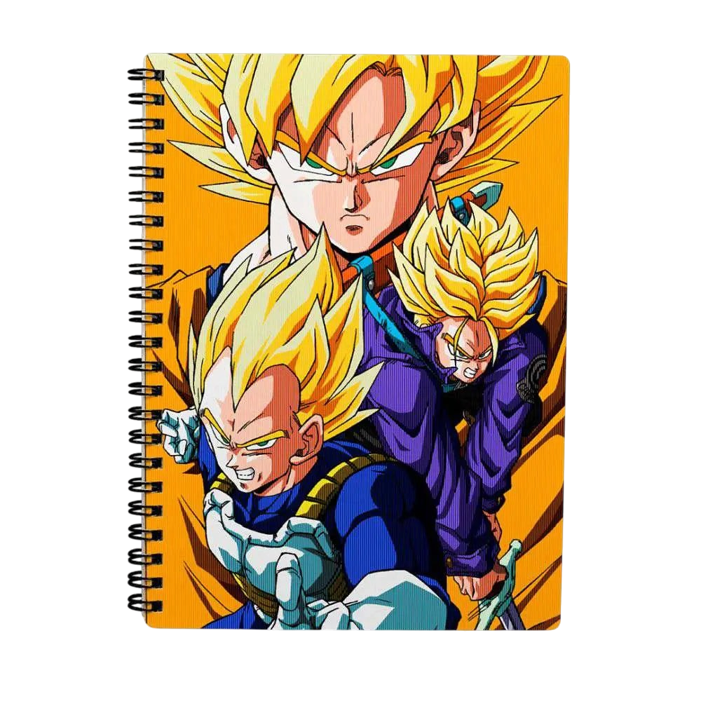 DRAGON BALL Z SAIYANS 3D EFFECT NOTEBOOK - Vue 2