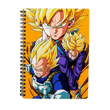 DRAGON BALL Z SAIYANS 3D EFFECT NOTEBOOK - Vue 2