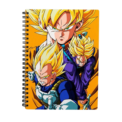 DRAGON BALL Z SAIYANS 3D EFFECT NOTEBOOK - Vue 2