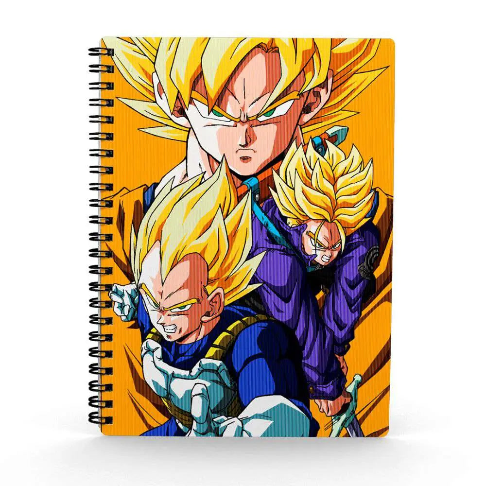 DRAGON BALL Z SAIYANS 3D EFFECT NOTEBOOK - Vue 2