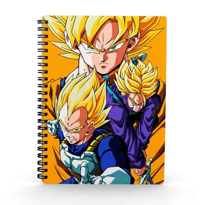 DRAGON BALL Z SAIYANS 3D EFFECT NOTEBOOK - Vue 2