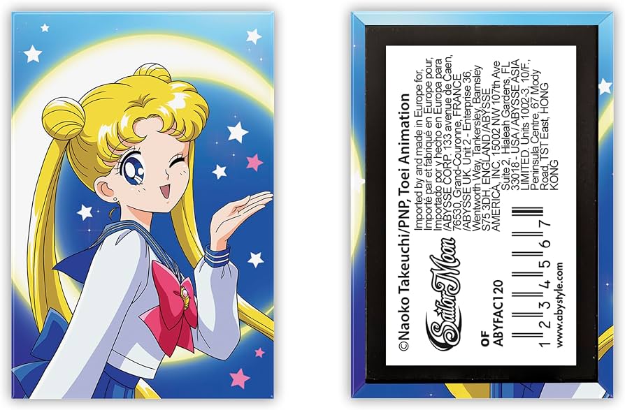 SAILOR MOON - Aimant Standard - Usagi Tsukino x4 - vue 3