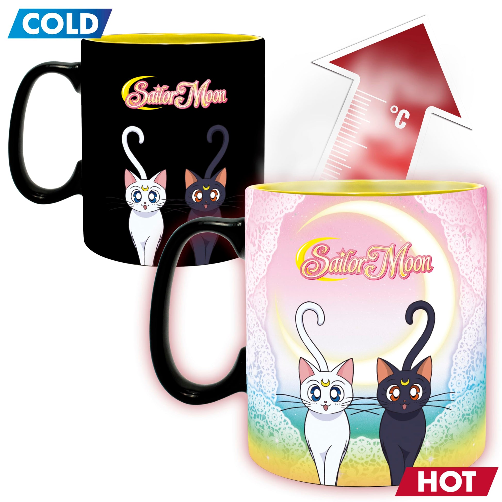 SAILOR MOON - Mug Heat Change- 460ml- Sailor&Chibi- cardboardx2 - vue 3