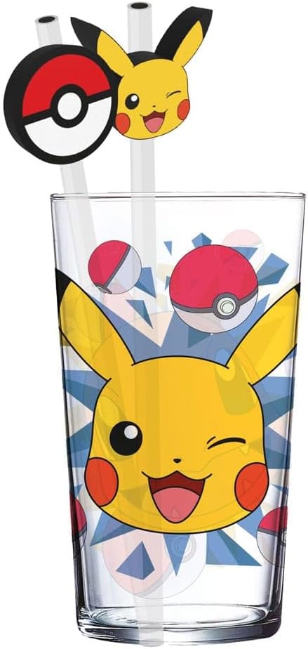 POKEMON - Gobelet avec paille - 470 ml - Pikachu Collage - vue 2