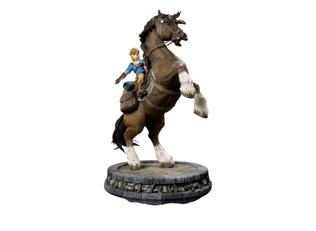 LEGEND OF ZELDA LINK ON HORSE LEGEND STATUE - Vue 1