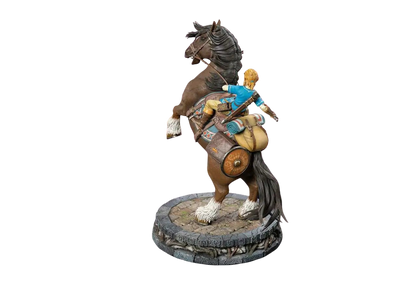 LEGEND OF ZELDA LINK ON HORSE LEGEND STATUE - Vue 4