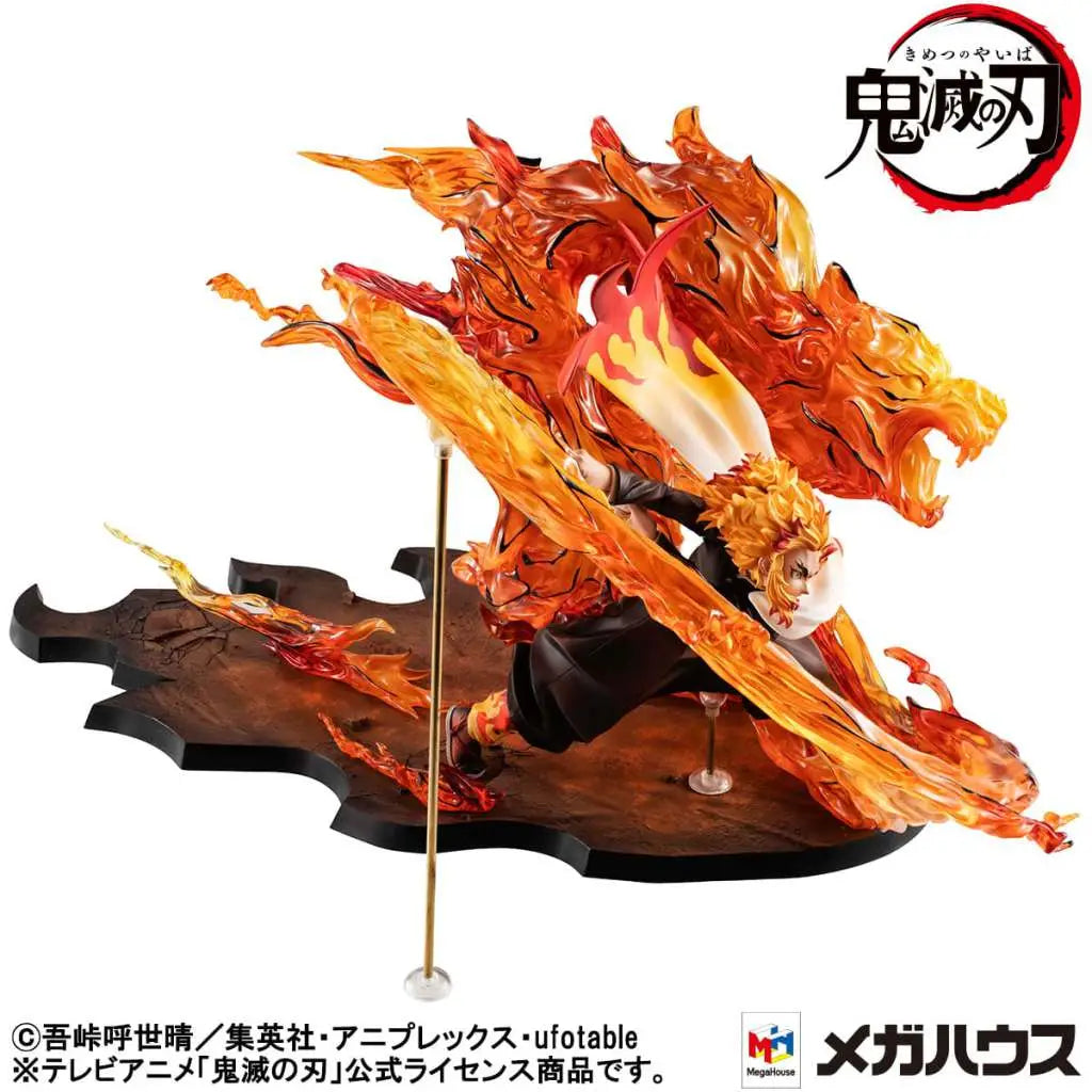 DEMON SLAYER KYOJURO FLAME BREATH GEM STATUE - Vue 4