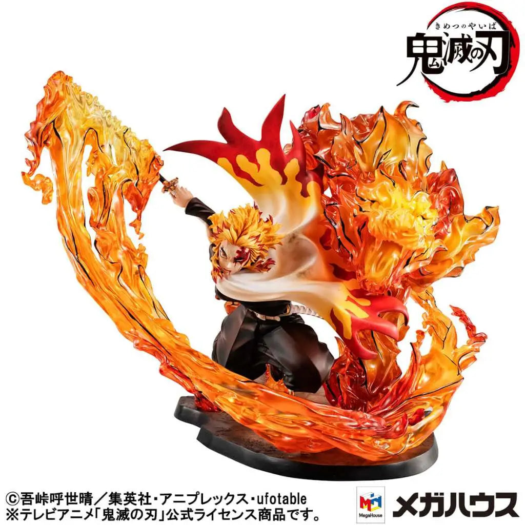 DEMON SLAYER KYOJURO FLAME BREATH GEM STATUE - Vue 1