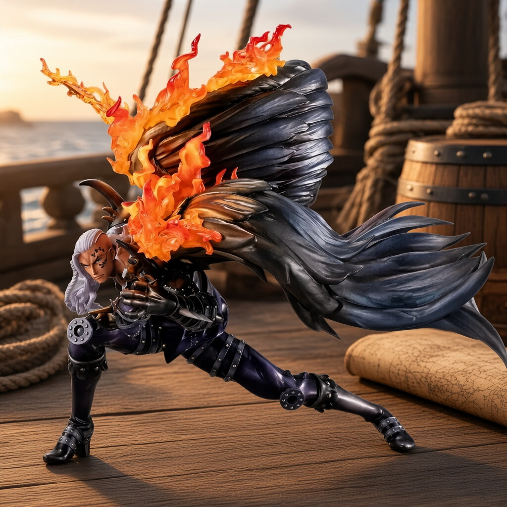 One Piece - King l'Incendie - Statue PVC MegaHouse P.O.P WA-MAXIMUM (Beasts Pirates All-Stars) MegaHouse