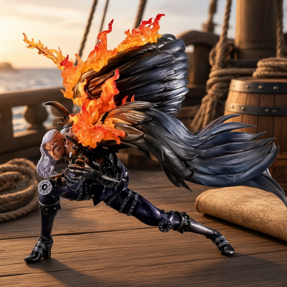 One Piece - King l'Incendie - Statue PVC MegaHouse P.O.P WA-MAXIMUM (Beasts Pirates All-Stars) MegaHouse