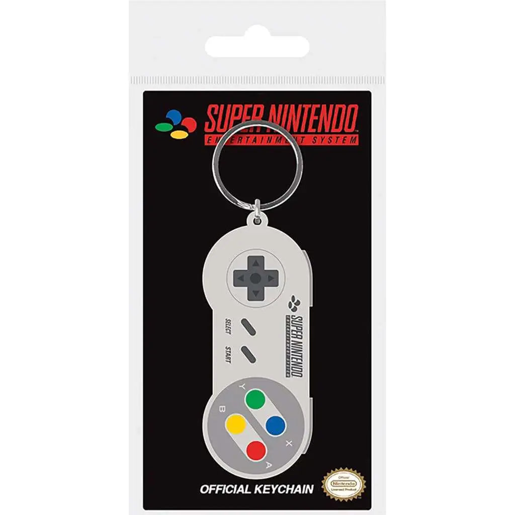 NINTENDO SNES CONTROLLER RUBBER KEYCHAIN - Vue 5