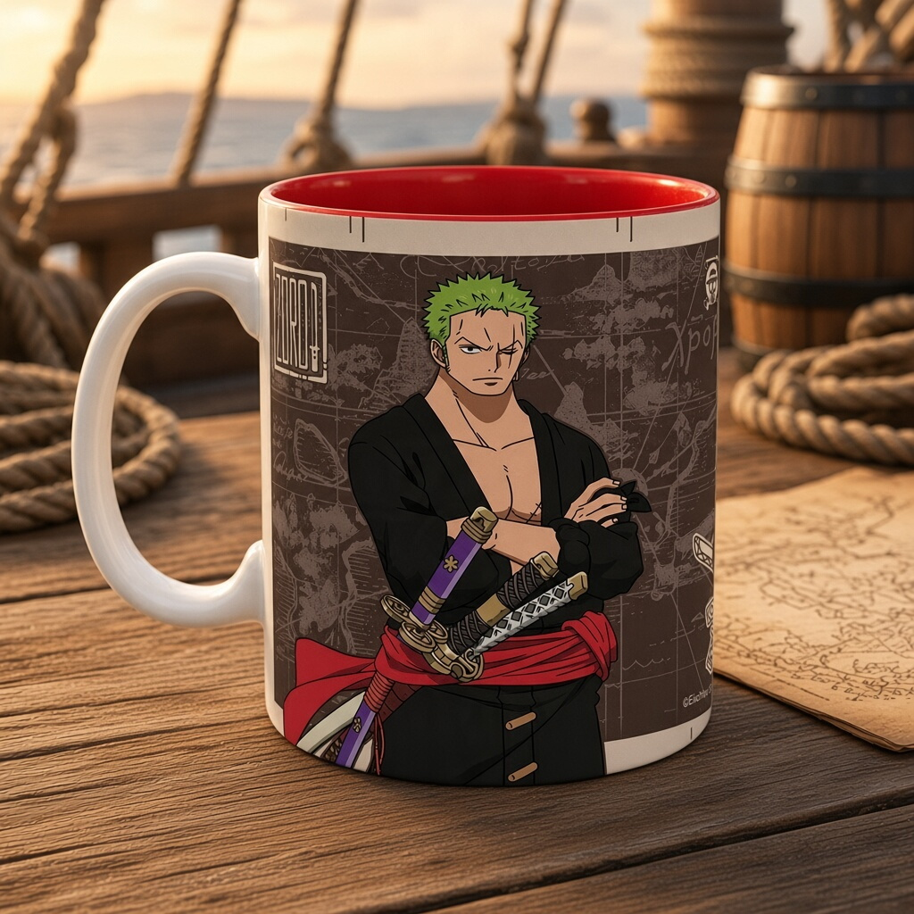 One Piece Mug - 460 ml - "Zoro Wanted" - boîte ABYstyle