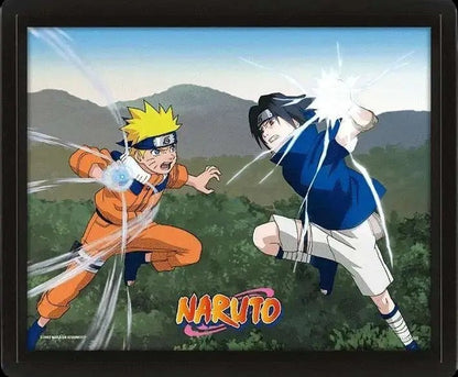 NARUTO A CLASH OF POWER 3D LENTICULAR POSTER FRAMED - Vue 5