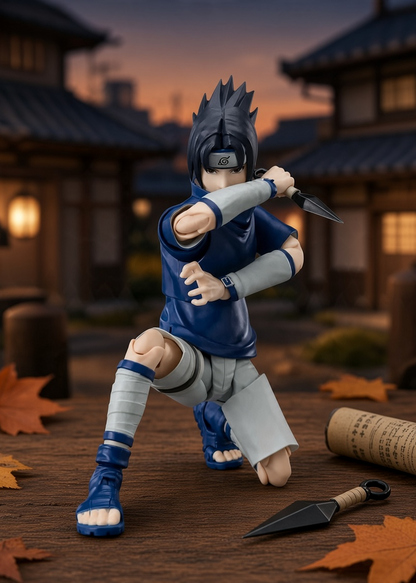 Naruto - Sasuke Uchiha - Figurine S.H.Figuarts Ninja Prodigy Bandai