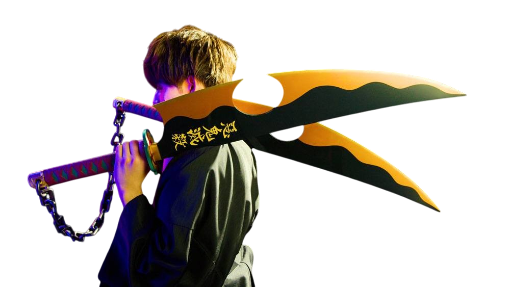 Nichirin Tengen Uzui Sword - Réplique Proreplica 110cm BANDAI