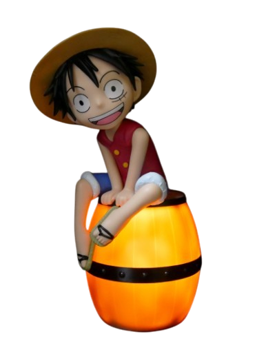 Luffy sur Tonneau - Figurine Lumineuse 27cm Teknofun