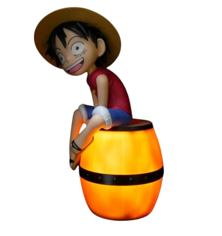 Luffy sur Tonneau - Figurine Lumineuse 27cm Teknofun