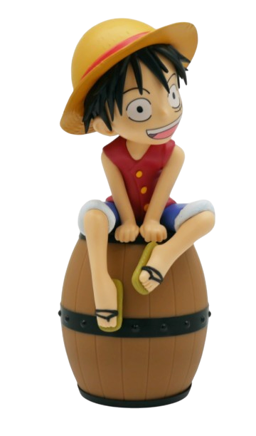 Luffy sur Tonneau - Figurine Lumineuse 27cm Teknofun