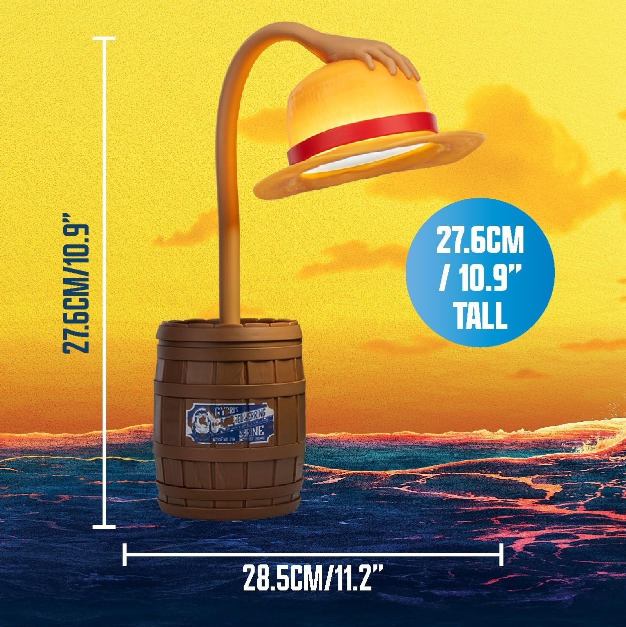 Chapeau – Lampe de Bureau 27cm (Netflix) Teknofun
