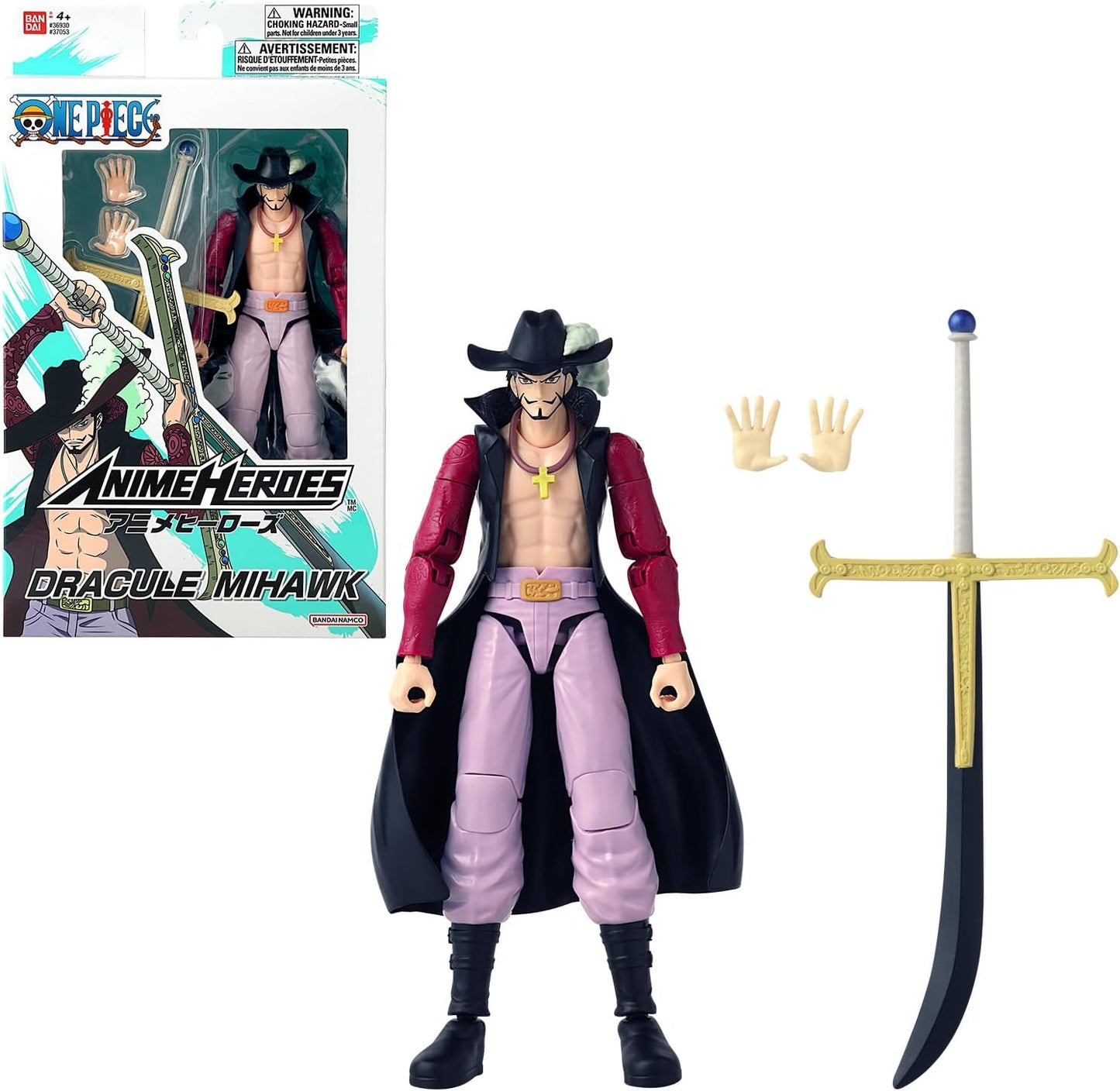 Dracule Mihawk – Figurine Anime Heroes 17cm BANDAI
