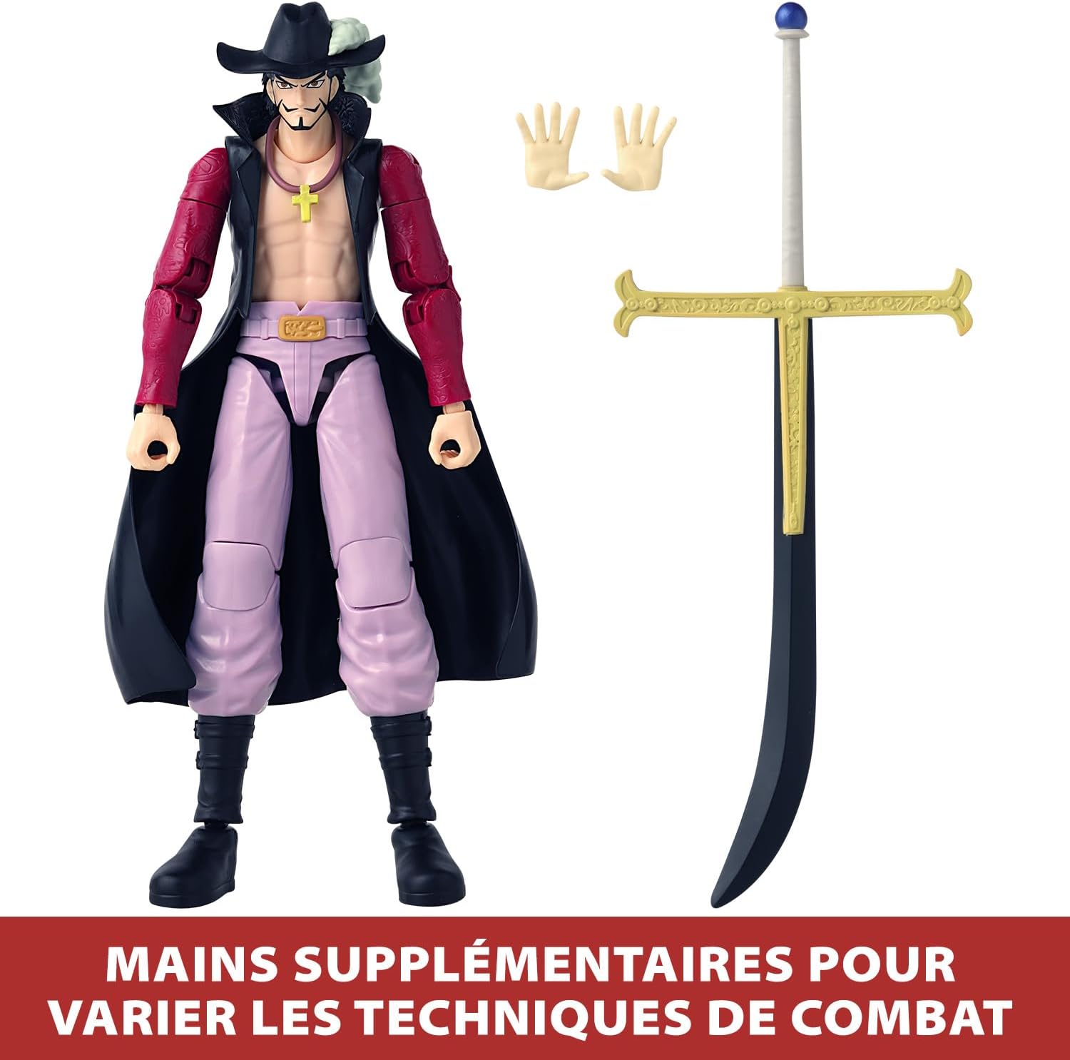 Dracule Mihawk – Figurine Anime Heroes 17cm BANDAI