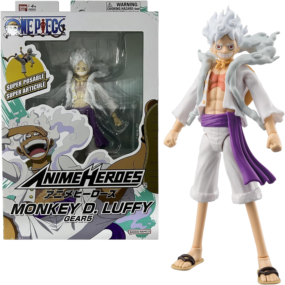 Luffy Gear 5 – Figurine Anime Heroes 17cm BANDAI