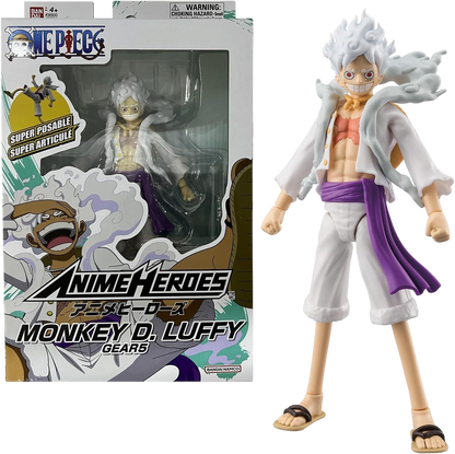 Luffy Gear 5 – Figurine Anime Heroes 17cm BANDAI