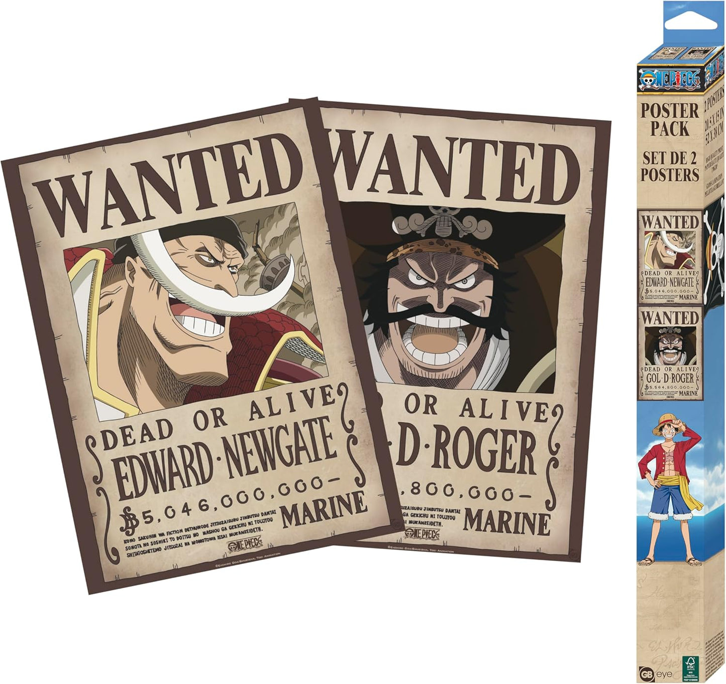 Wanted Roger & Barbe Blanche – Set de 2 Posters 52x38cm ABYstyle