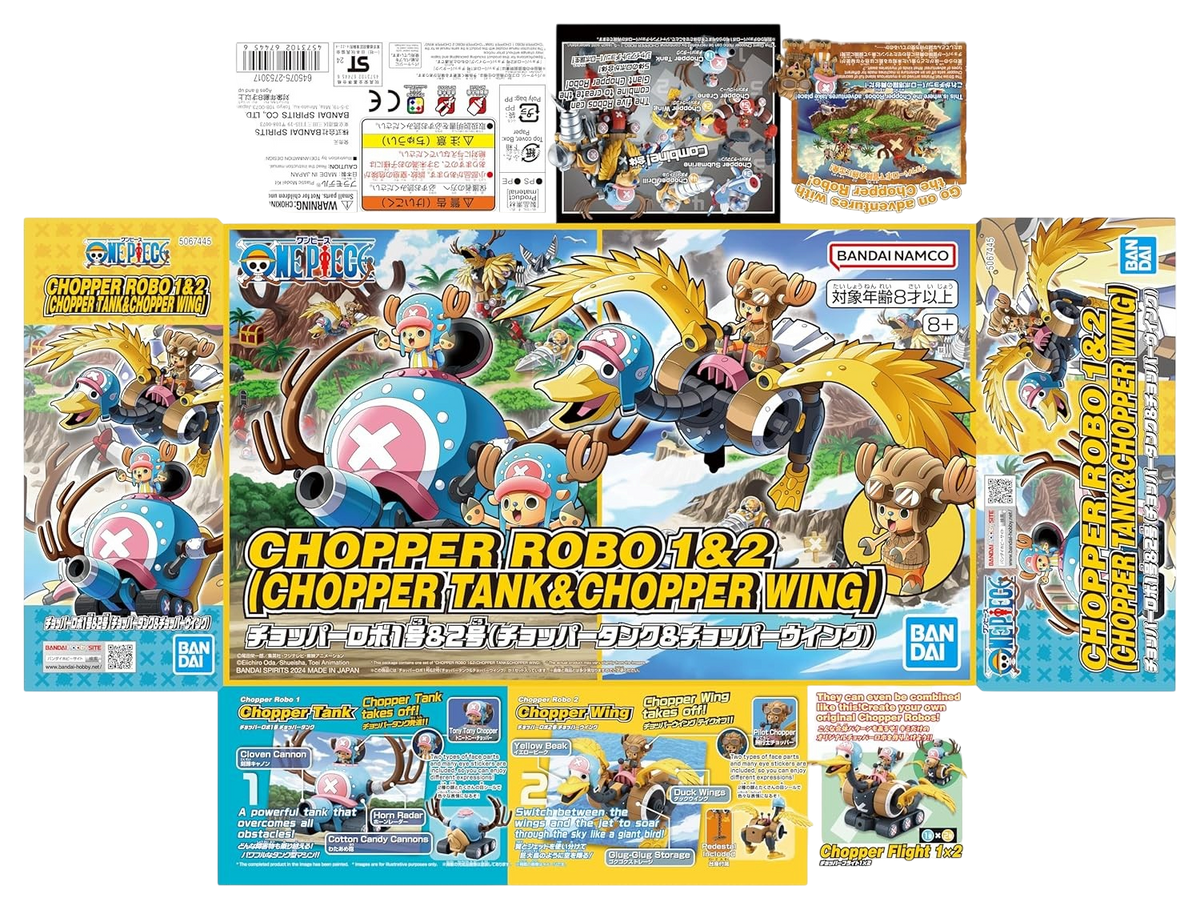 Chopper Robot 1 & 2 – Model Kit (Tank & Wing) BANDAI