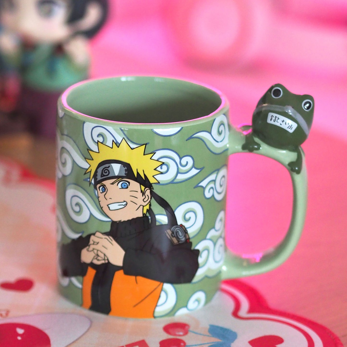 NARUTO SHIPPUDEN - Mug 3D anse - Naruto et Gama-chan x2 - vue 3