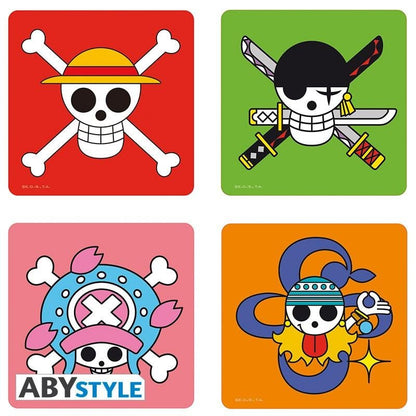 One Piece - Pack de 4 Dessous de Verre