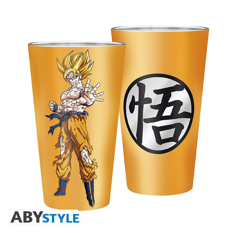 Dragon Ball Verre XXL Premium - 400 ml - Goku Saiyan - boîte ABYstyle