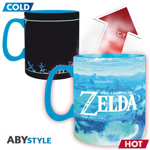 THE LEGEND OF ZELDA - Mug Heat Change - 460ml - Breath The Wild x2 - vue 3