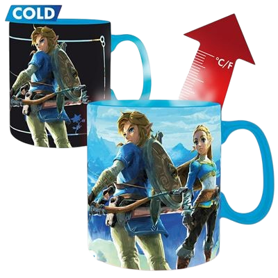 THE LEGEND OF ZELDA - Mug Heat Change - 460ml - Breath The Wild x2