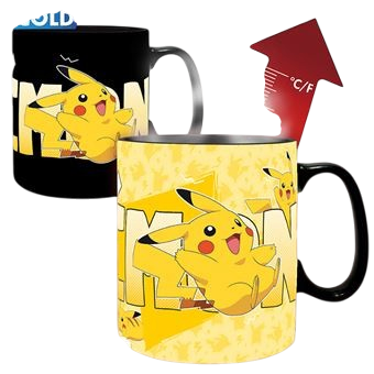 POKEMON - Mug Heat Change - 460 ml - "Attrapez-les tous"carton x2
