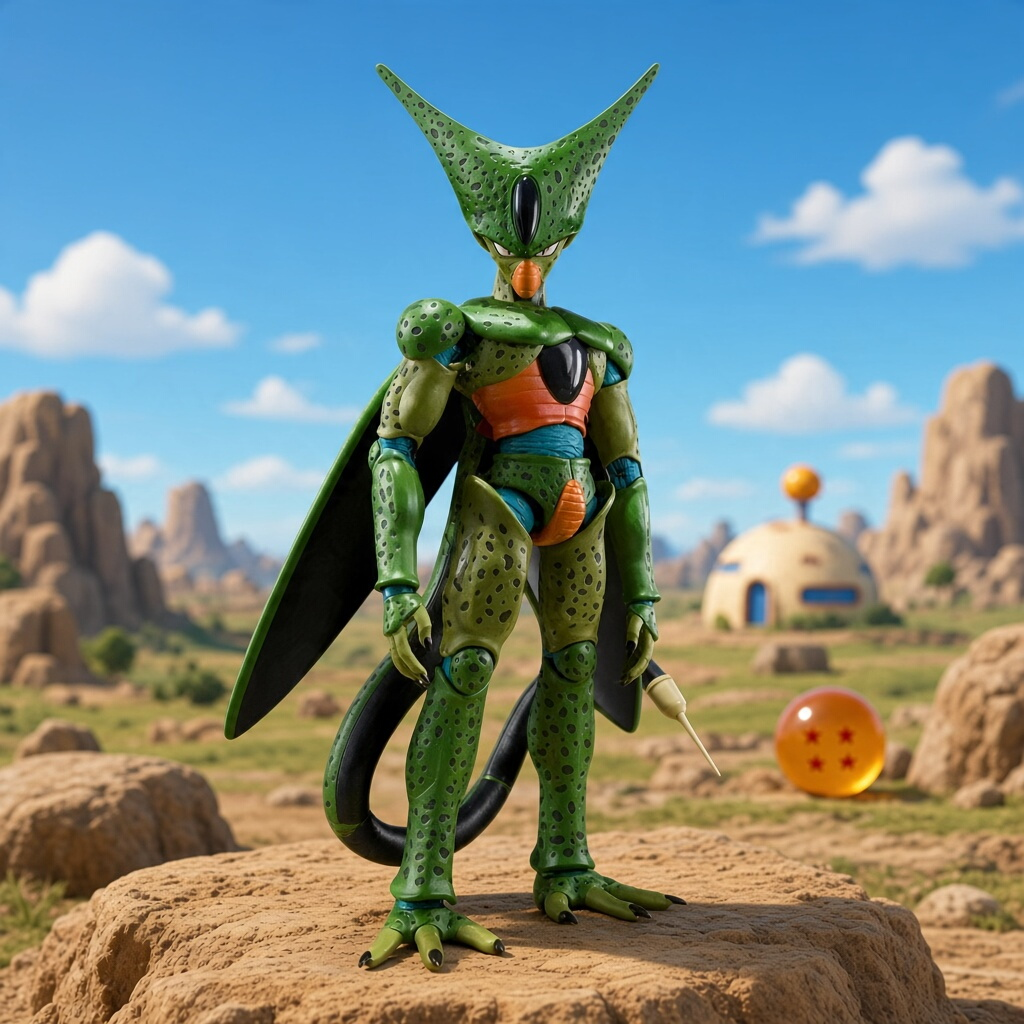 Dragon Ball - Cell - Figurine S.H.Figuarts Première Forme Bandai