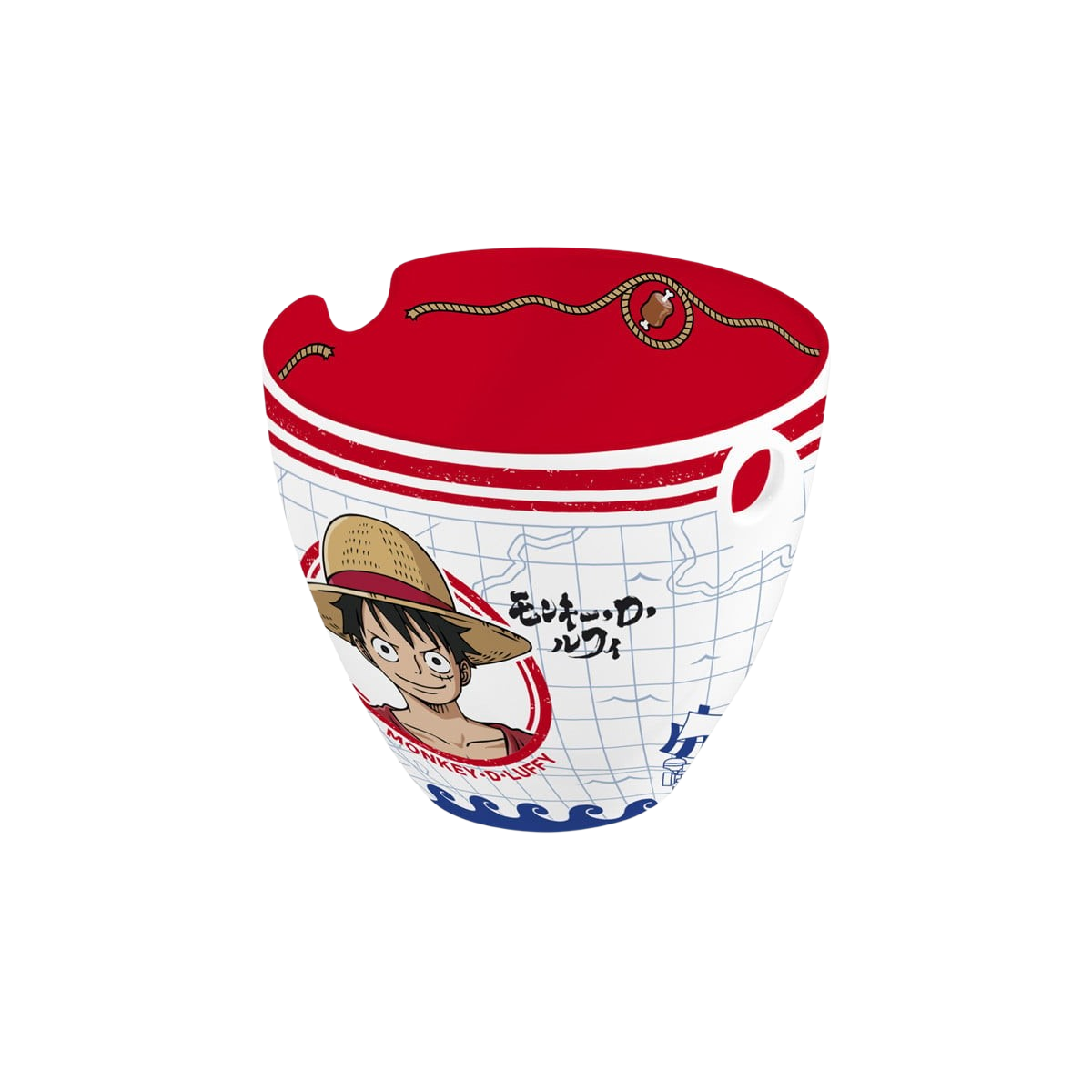 One Piece Bol à ramen avec baguettes - Monkey D. Luffy