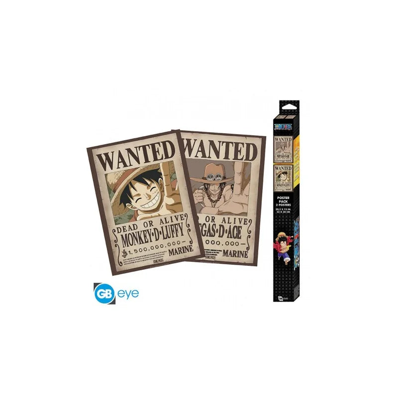 ONE PIECE - Set 2 Posters Chibi 52x38 - Wanted Law & Kid x4 - vue 4