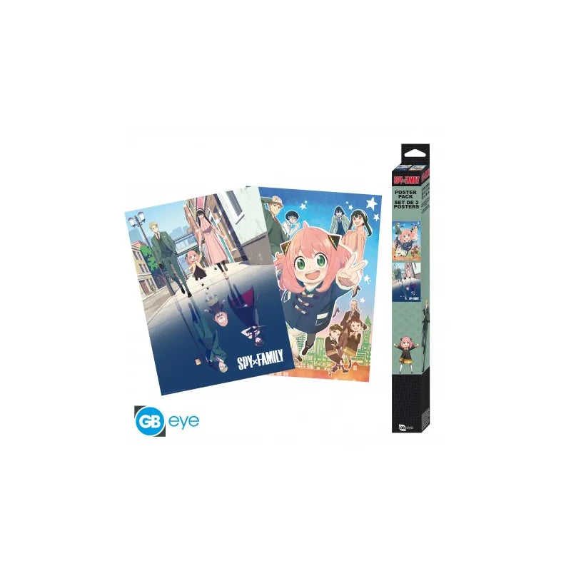 SPY X FAMILY - Set 2 Posters Chibi 52x38 - Une double famille x4 * - vue 3
