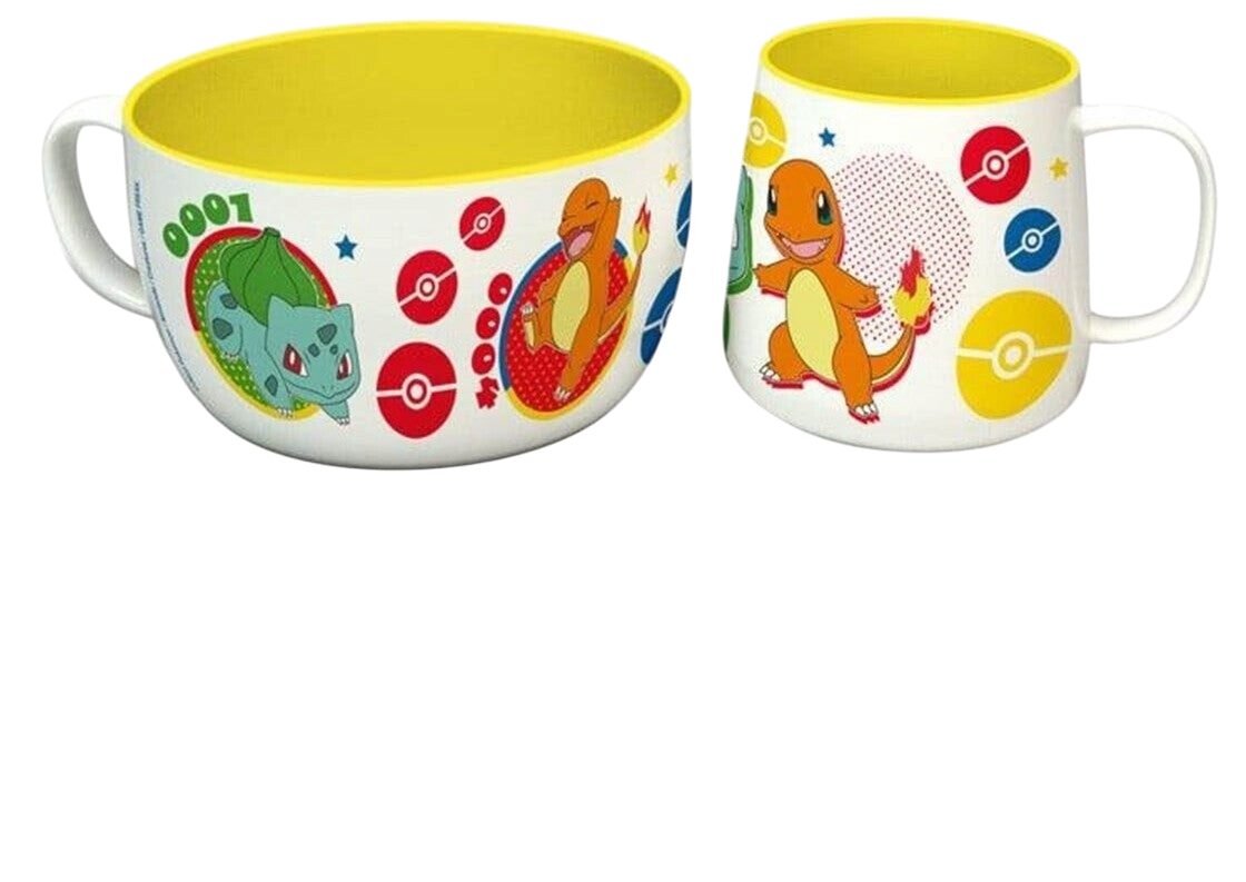 Pokemon Set Petit Déjeuner Mug + Bol - Pikachu