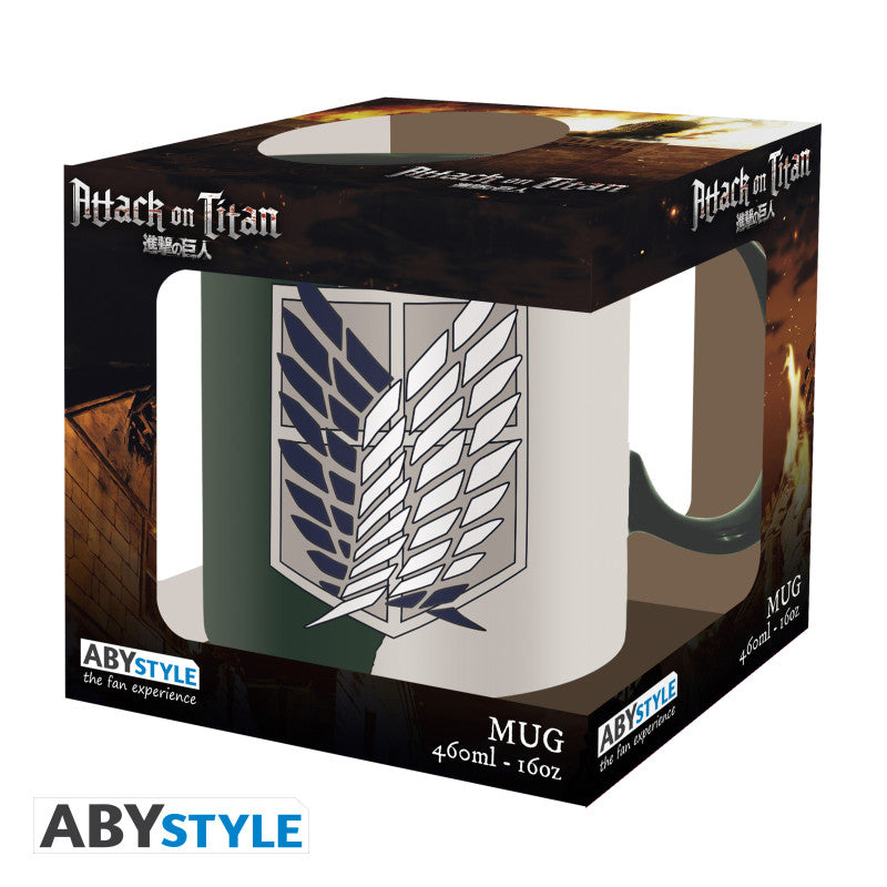 ATTACK ON TITAN - Mug - 460 ml - Emblème S4 - boîte carton x2 V2 - vue 4