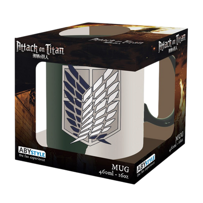 ATTACK ON TITAN - Mug - 460 ml - Emblème S4 - boîte carton x2 V2 - vue 4