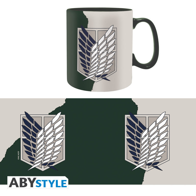 ATTACK ON TITAN - Mug - 460 ml - Emblème S4 - boîte carton x2 V2 - vue 3